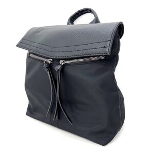 Botiker Backpack Black Vegan Leather Top Handle Medium Bag Back Pack New NWT